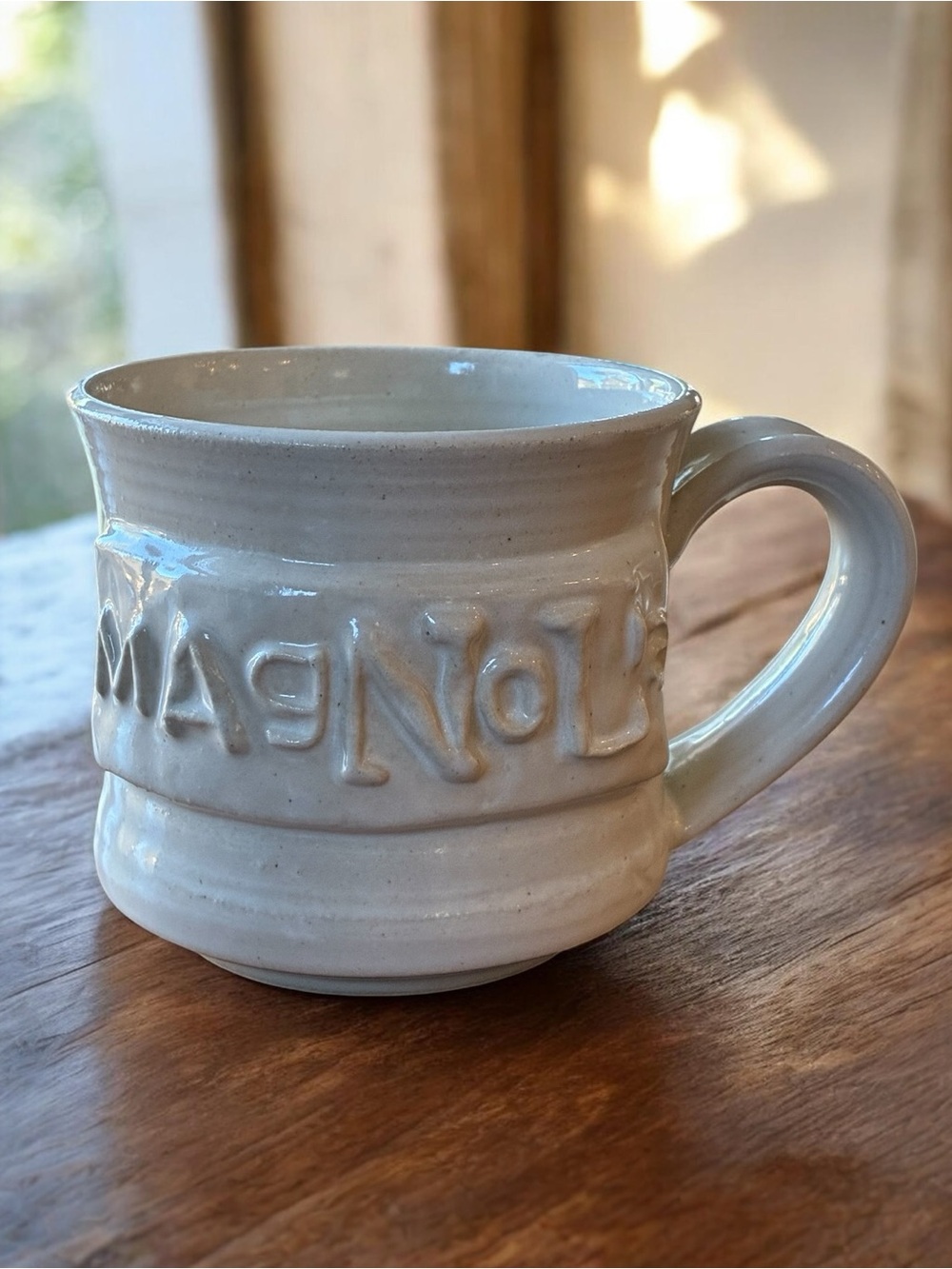 Magnolia Market Waco TX Black Oak Art White Ceramic Farmhouse Sign Coffee Mug